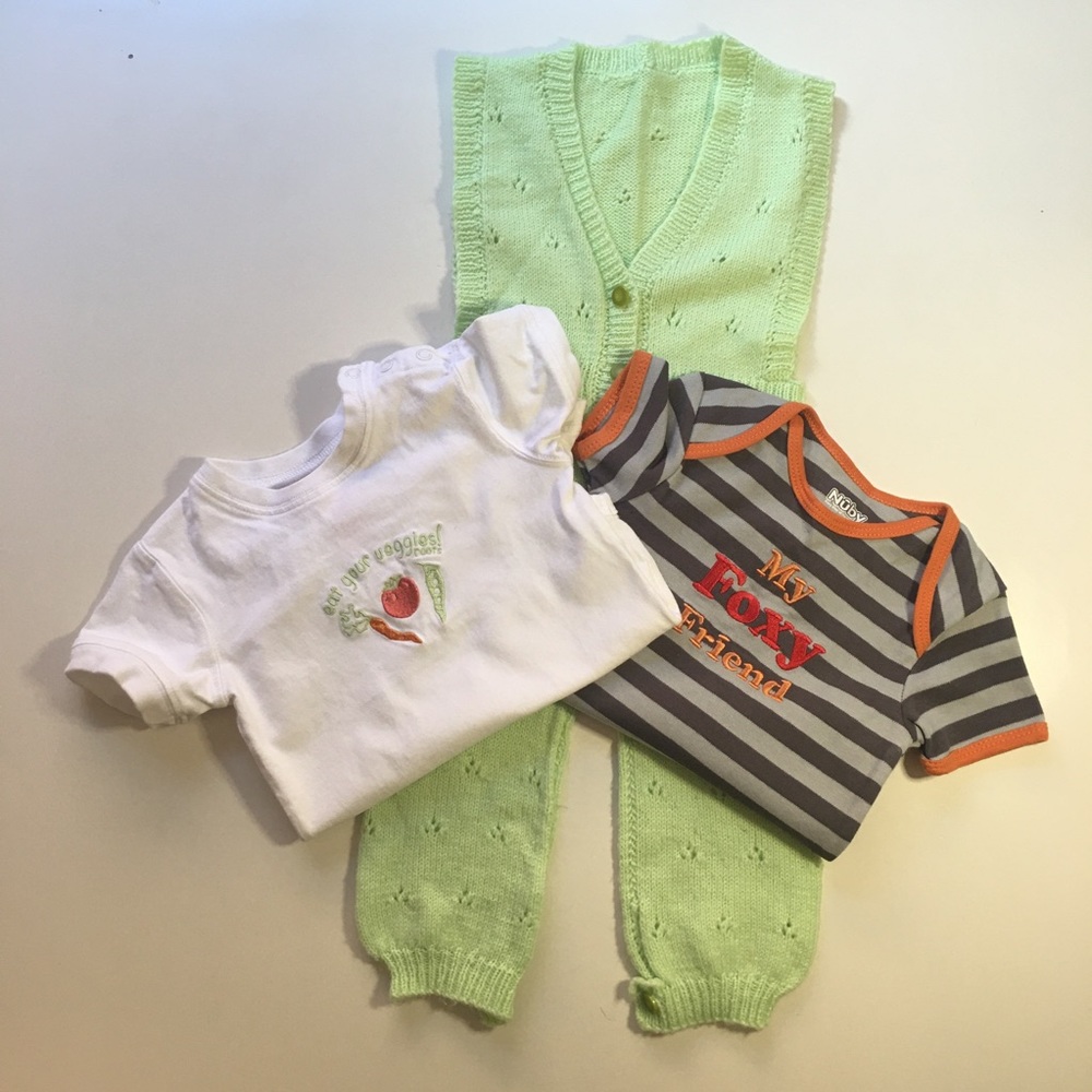 2/$18 Handmade One-Piece with Roots/Nuby Onesies